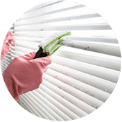 Dirty blinds cleaning